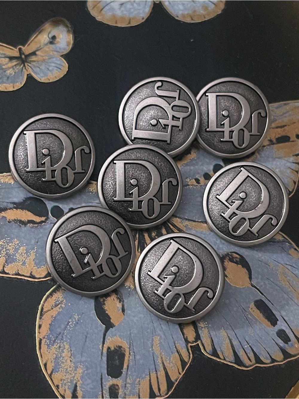 Set of 6 Dior Buttons